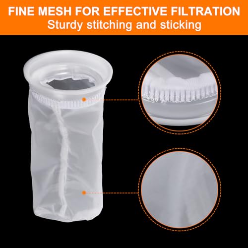 4" IBC Lid Filter 2 Pack 210mm Long Wasbaar Nylon Fine Mesh Filter IBC Tank Container Accessoires voor regenwater Tank Regen Tank Ton Barrel Cover 4