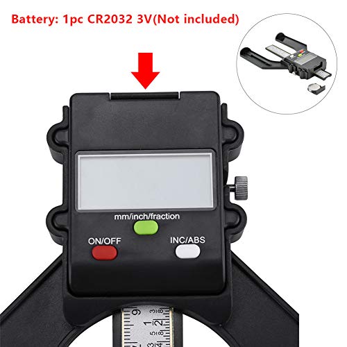 Digitale hoogtemeter dieptemeter 0-80mm digitale display INC/ABS hoogte schaaldieptemeter, met zelfdragende magnetische voeten 3