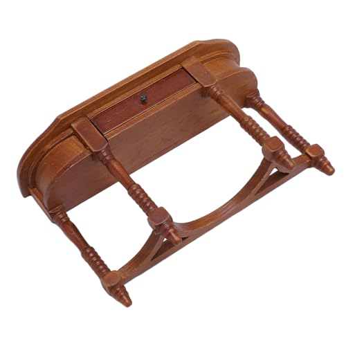 Poppenhuis Half Ronde Tafel, Miniatuur Poppenhuis Meubilair voor Kinderen Home Volwassenen Dochters 4