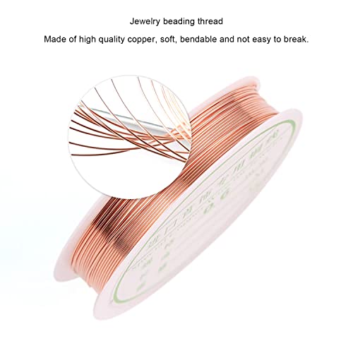 Tarnish resistant koperen draad sieraden kralen draadroller voor ambachten kralen sieraden maken 0.4mm goud