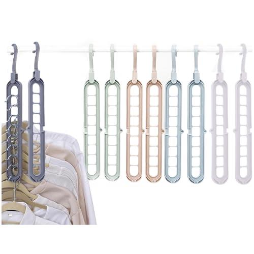 9-in-1 Kleding Hanger, 360 Degree Rotatable Magic Kleding Hanger, Multiple Hangers, Magic Hanger, Organizer, Closet, Kleding Hanger Holder, Space Saving(10 PCS)