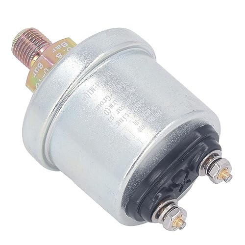 Brandstofdruksensor, hoge druk messing oliedruksensor, mannelijke draad M10 x 1/8NPT, duurzaam en eenvoudig te installeren voor VDO, fluorometer (0-10 Bar)