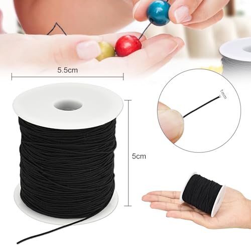 100M Elastische Cord, 1mm Elastische String Kralen Kralen Draad Kralen String Cords Elastische sieraden koord sieraden maken armband Elastische koord voor DIY ambachten