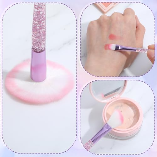 10 st Glitter Crystal make-up borstel set, Eyeshadow Brush Set, Professional Foundation Contouring Blush borstel make-up borstel Set voor poeder, highlighter, blush concealer 5