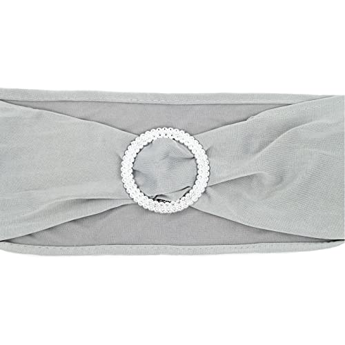 6 stukken stoel Sash party decoratie satin bruiloft decoratie voor evenement en feest decoratie zilver