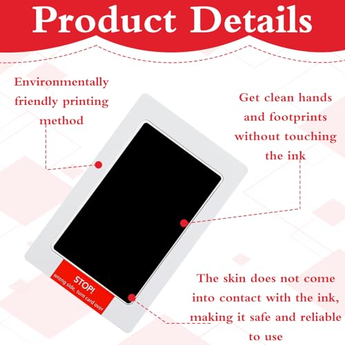 4 stuks Baby voetafdruk Set, Honden Paw Print Set, Cat Paw Print Set, Geen inkt Contact, Clean Paw Print Set, Hond en Kat Contact zonder kleur, Geschikt als cadeau voor huisdier eigenaren 3