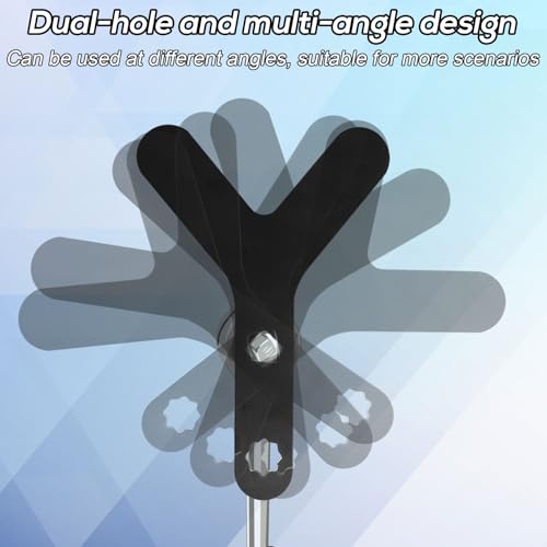 Lagere controle arm Pry Tool, Steel Control Arm Two-Hole Multi-Angle ontwerp lagere controle arm gereedschap voor 1/2" uitbreiding stuk Crusher 4