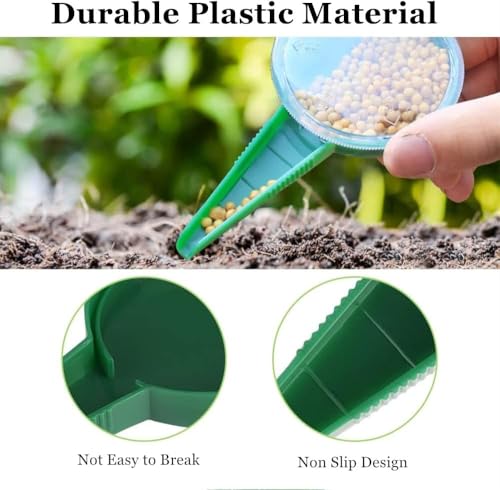 Zaad Zaaier, 2 stuks Verstelbare Tuin Zaad Spreider, Garden Hand Planter Seeder met 5 verschillende instellingen 3