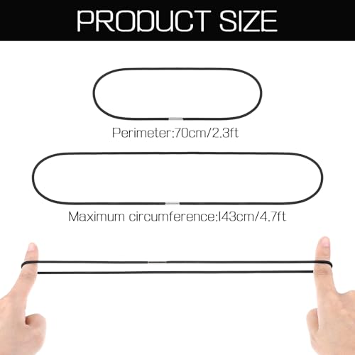 3 stuks Rubber Trash Bin Ties, Geschikt voor 13-30 Gallon Elastische afvalcontainer Ties, voor het bevestigen en koppelen van vuilnisbakken voor thuis, kantoor, school, keukentafels 3