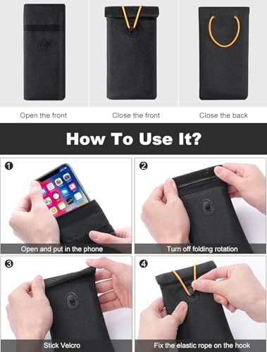 Sea Mobiele telefoon Anti-locatie Signal Shielding Bag Zwangere vrouwen Straling Anti-diefstal Brush Signaal blokkeren Pouch Mobile Telefoonsignaal Jammer 4