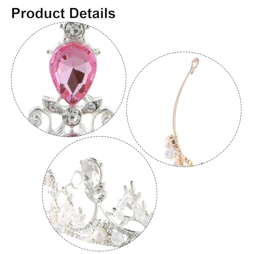 Silver Diamond Crown Crystal Crown voor meisjes bruid bruid Crystal Crown met hoofdband voor vrouwen verjaardag partij 3