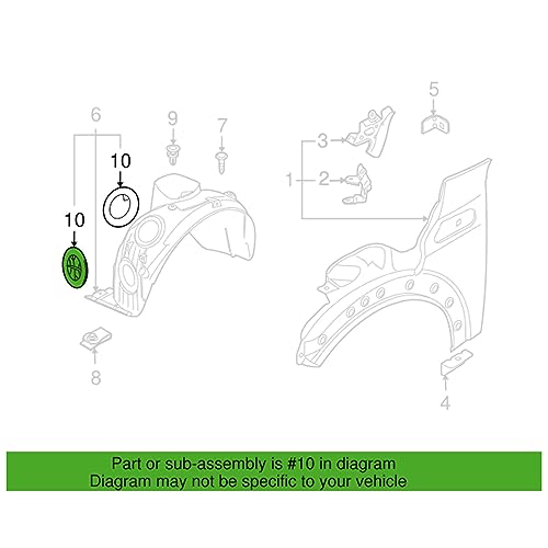 Voorwiel Arch Headlight Access Cover, deksel Wheelhouse Cover, Fit voor Cooper Hatchback R56 Convertible R57 Coupe R58 Roadster R59 4