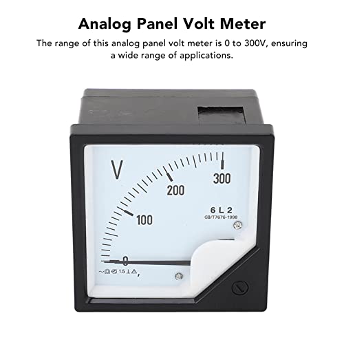 300V Analog Panel Spanningsmeter Voltmeter Hoge nauwkeurigheid Dial Type Analog Voltmeter Zwart
