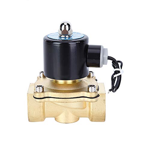 12V 1 Inch Messing 2 Way 2 Positie Elektrische Solenoïde Klep Magnetische Lucht Normaal gesloten Zero Differentiaal Starten Flexibele Bedrading met Horizontale Installatie voor Lucht 4