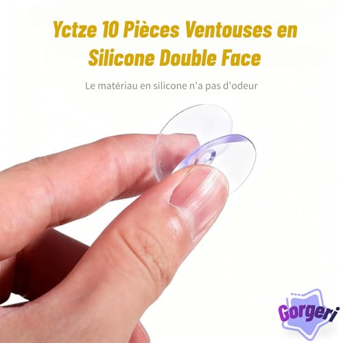 10 st. Ultra krachtig Dubbelzijdige silicone Zuigbekers voor Aquarium Aquarium - Stabiele schuif voor glas, ideaal voor visfilters en Rip Accessoires