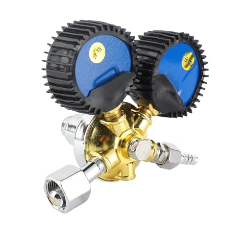 CO2-drukregulator, CO2-drukregulator, dubbele meter, gasflesregulator, koolstofdioxide, lassen, drukregulator + Co2-regelgever, bier