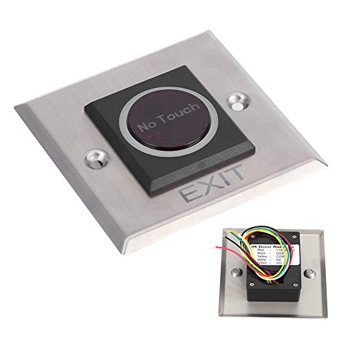 Contactloze Infrarood Sensorschakelaar, Touch Deur Infrarood Sensor Exit Button Switch voor Access Control Systems Gates & Garage Openers, DC12V 5