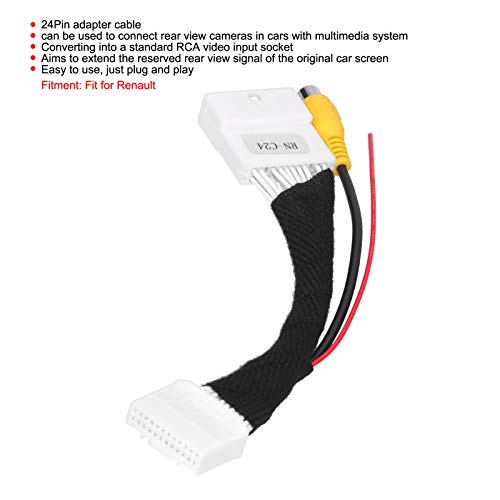 24Pin auto achteruitkijkkabel, ABS achteruit parkeercamera aansluitkabeladapter Regelbedrading 4