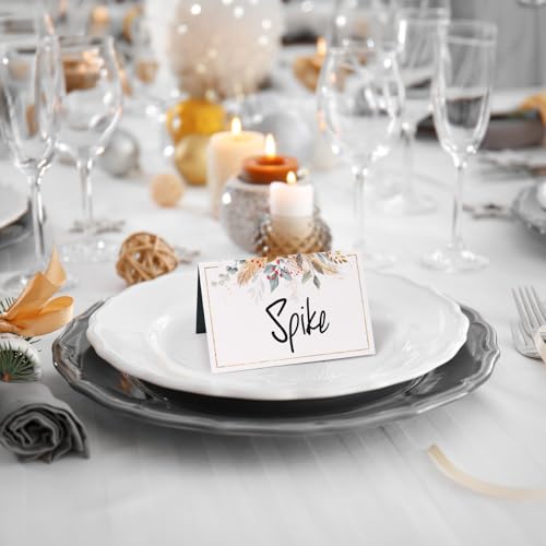 50Stuks Kerstmis plaats kaart tafel zitten kaarten bruiloft papier naam kaarten voor Kerstmis tafel setting verjaardag kerstmis diner partij levering 5