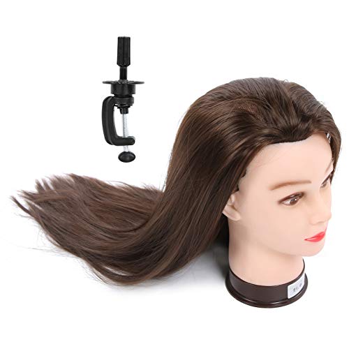Mannequin Hoofd Menselijk Haar, Haarstyling Trainingskop, voor Haarstyling en Vlees 65 Cm voor Schoonheidsopleiding en Salonggebruik 4