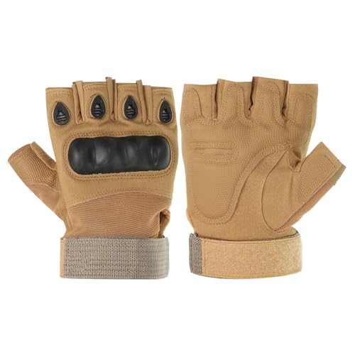 Handschoenen zonder vingers, Halfvingerhandschoenen, Ademende Trainingshandschoenen voor Buiten, Werk, Klimmen, Fietsen, Jagen