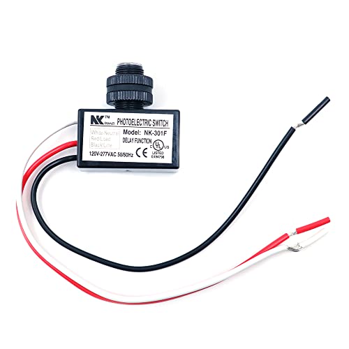 AC 120-277V Optische Schakelaar Dusk naar Dawn Knop Inbouw Photo Control Eye Switch Light Photocell Sensor-NK-301F