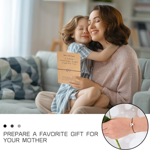 Guardian Angel armband, zilveren geluk armband voor vrouwen met metalen hanger Lucky Charm voor kinderen meisjes vrienden familie klasgenoten 12cm roestvrij staal, roestvrij staal 5