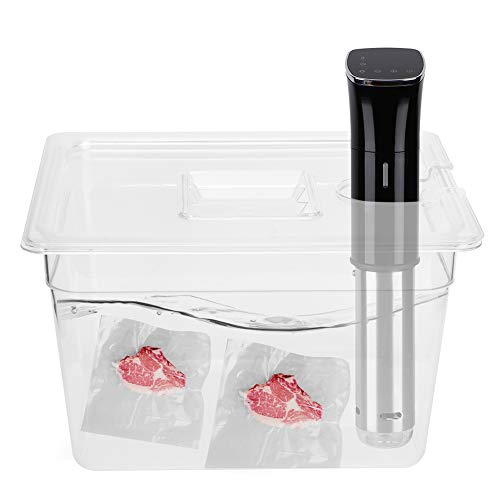 Opvouwbare container met deksel, 11 liter, bijvoorbeeld voor sous-vide Circulator Culinaire Cooker Sous Vide