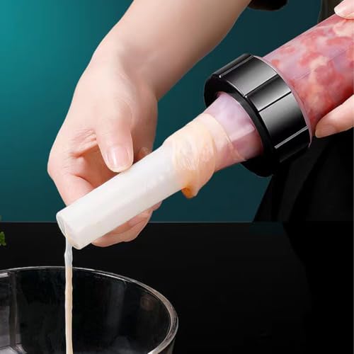 Sea Sausage Stuffer Maker, Small Sausage Filler, Fast Sausage Maker, Handmatige Worst Machine met 3 Worst Funnels, Vlees Filler voor huishoudelijk gezin 5