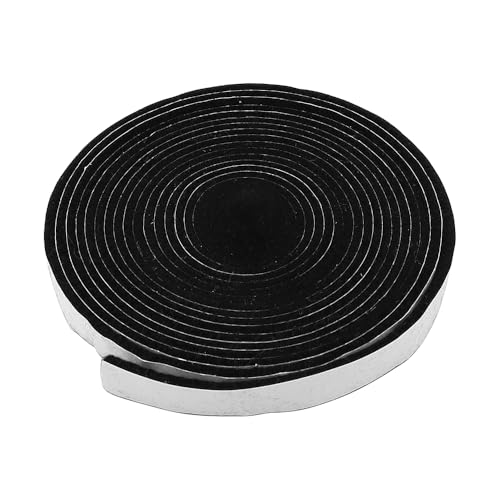 CENPNK BBQ Afdichtingsband BBQ Rookzegel BBQ Afdichting Zwarte vlamvertragende Hoge Temperatuur Vilt Strips Hoge Temperatuur Grill Seal Zelfklevende pakking (3mm dikte, 4m lengte)