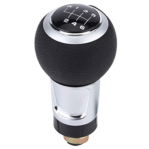 Auto Gear Shift Head, Auto Stick Shifter 6 Speed Gear Shift Knob voor A4 S4 B8 8K A5 8T Q5 8R 2007-2015 (Zilver)