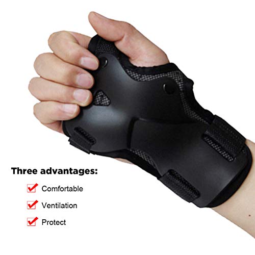 Polsbeschermer, polsbeschermers Brace Protective Equipment for Roller Skateboarding, Skateboarding (BLACK) 3