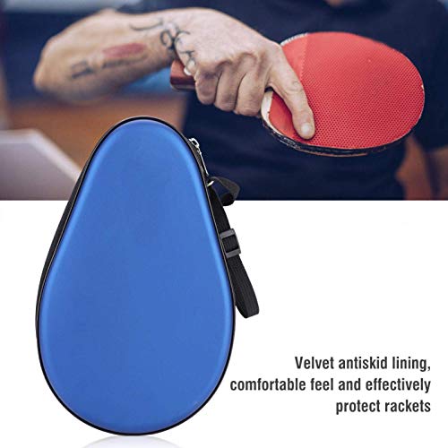 Tafeltennis Racket Case Pong Peddle Bag Waterdicht PU Table Tennis Bat Case, L