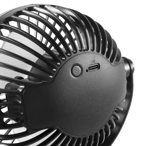 USB Fan, Quiet Hand Fan, 4 Speed Mini Tafel met Flexibele Tripod voor kinderwagen, autostoel, Camping (2000mAh) 4