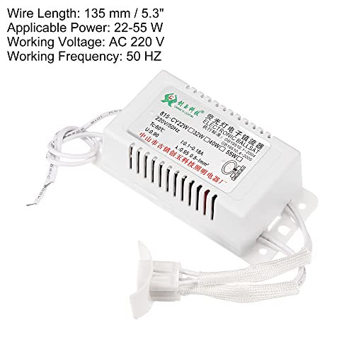 4x2x1" Electronic Ballast 220V AC 22/40 Watt Ring Fluo Lamp Tube Silver Tone 3