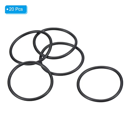 Nitril Rubber O-Ring 36mm OD 32mm ID 2mm Breedte, 20st Metrische Afdichting voor Waterkraan, Hydraulische Reparatie van Automotive Bouw, Zwart 3