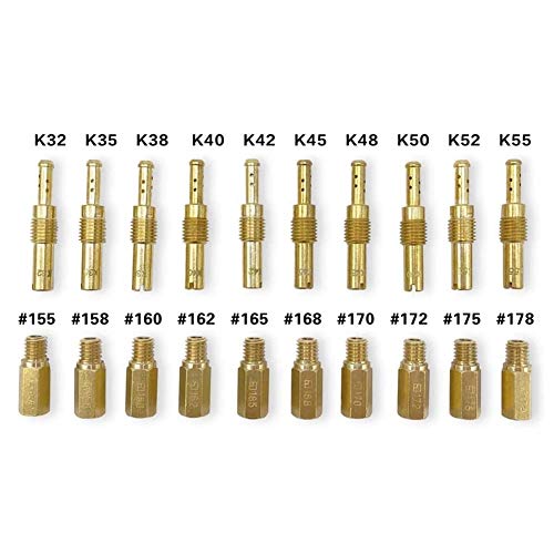 20 st. Hoofd Jet Kit Driver Slow Set geschikt voor Keihin OKO KOSO PE PWK Carburator Hoofdcarburator Trage pilot Jets