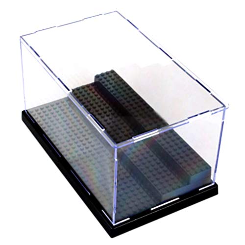 1st 3 stappen showcase / doos, acryl plastic vitrine (10 x 5,7 x 5,3 inch) showcase basis voor baksteen blok minifiguren 3