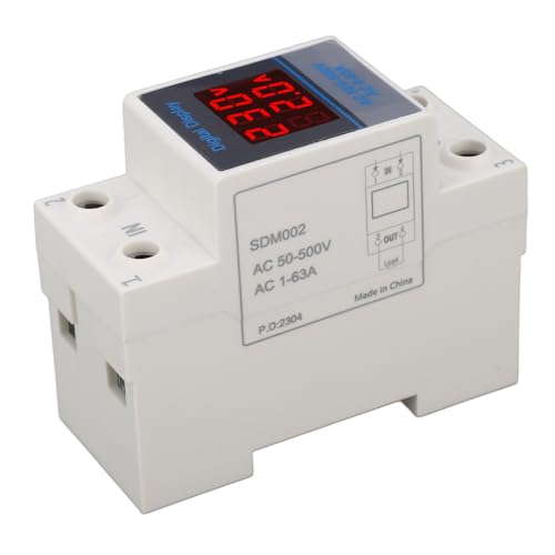Vermogensvoltmeter Single Fase Ammeter Din Rail Dubbele Display Multimeter 5
