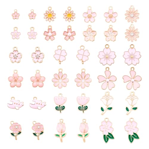 Mooie Emaille hangers Bloemen Ladybug vlinder drakenvlieg Dang Charm voor doe-het-zelf armband ketting sieraden ambachten maken, Emaill, Emaill