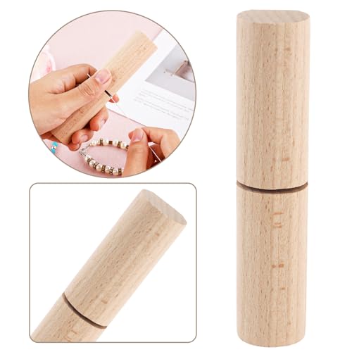 Knooptangen voor Siliconen kralen, Houten knooptangen en bevestigingsgereedschappen Kralen voor armbanden Polsbandjes Sieraden Supplies 4