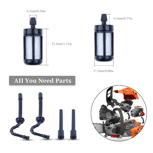 Brandstofslang en filterset voor STIHL MS250 MS230 MS210 025 022 021 kettingzaag 1123 358 7701 Vervangingsonderdelen met aandrijving (2 PCS)