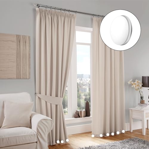 10 Pieces Douche Gordijn Magneten Wit Ronde Magnetische Gordijn Magneten Gordijn Verwarmers Geschikt voor gordijnen, Tafelkleden, Douche Gordijnen 5