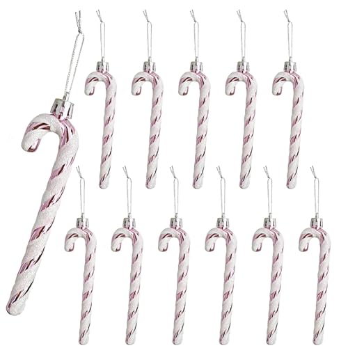 Candy Sticks voor Kerstboom, Hanging Sugar Cane, Kerstversiering, Advent Decoratie (Pink-A) 3