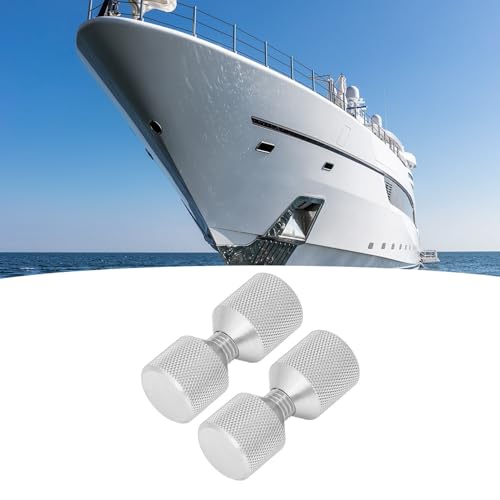 2st Premium Flange Uitlijning Pins, 1 1/8" Geanodiseerd A um Double Hole Pin Set voor 0,5 tot 14" 150LB Flanges (Zilver) 5