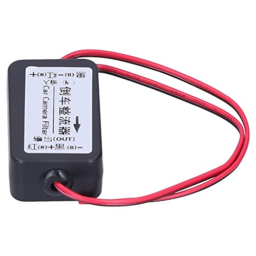 Achteruitrijcamerafilter, achteruitrijcamera, geschikter voor achteruitrijcamera, 12 V, met ontstormingsfilter en relatiecondensator, hogezichtsscherpte