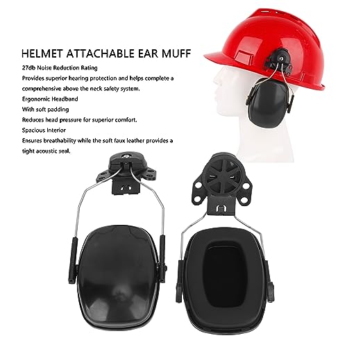 Helm Attachable Earmuff for Construction, Noise Reduction Safety Earmuff met 27DB NRR, Ergonomisch Ontwerp, Geschikt voor Algemene Industrie en Productie 4
