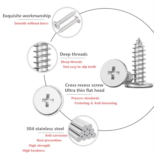 20 super dunne platte kop zelftappende schroef M2 x 4mm 4
