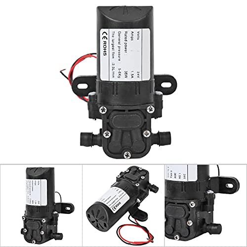 Micro Elektrische DC Motor, Diafragm Pomp, DC 12V/24V, 3,5L/min, Mini Vacuümwater, Air Motor, Waterpomp voor Aquaria, Instrumentapparatuur, Aangezogen (DC24V) 3