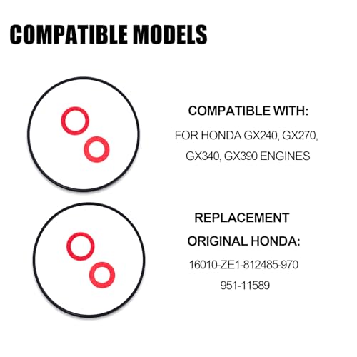 9 stuks Carburator Float Chamber Pakkingset, Float Chamber Pakking en Bolt Ring Gaai Maai Maai Pakkingen Delen Accessoires Geschikt voor GX240 GX270 GX340 GX390 Motor 4